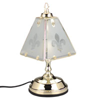 Fleur de Lys Touch Lamp Brass Finish Small Height 275mm