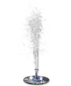 Fountain height up to 60cm. Smart power battery pa