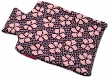Pretty floral design hot water bottle cover by Cat