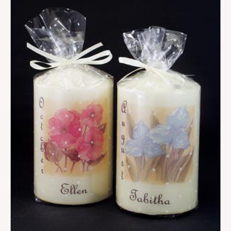 Flower of the Month Candle