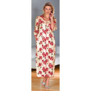 Unbranded Flowing Button-Through Dressing Gown