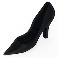 Why use dull wedges when you can prop open doors with a sexy stiletto? This rubber-coated high heel 