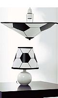 Football lamp with matching uplighter. Lamp (H) 24