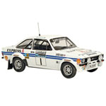 A highly detailed 1/43 scale replica of the Escort MkII driven in the 1977 RAC Rally by Roger