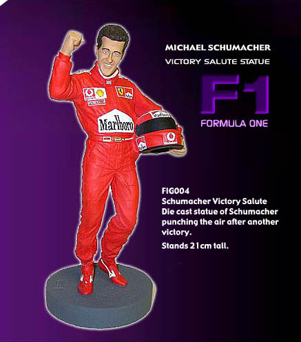 Die-Cast Resin statue of the 6 times World Champio