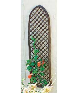 Unbranded Framed Willow Trellis Panel Curved Top