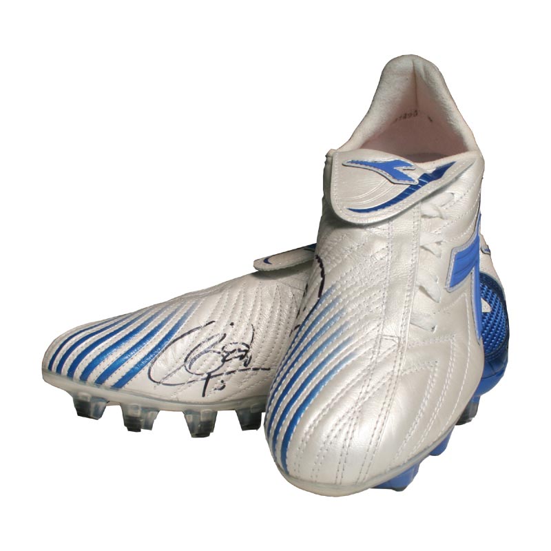 Unbranded Francesco Totti Signed Maximus Italia Blue Football Boot