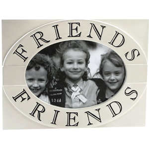 Unbranded Friends Oval Inset Silver Plated Photo Frame