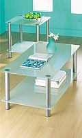 Frosted Glass / Metal Coffee Table