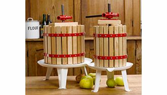 Ideal for pressing apples  grapes and other fruit  our spindle presses combine superb quality with excellent value  and are very easy to use. Just fill the cage with crushed fruit  assemble the two semi-circular pressing plates and the large iron nut
