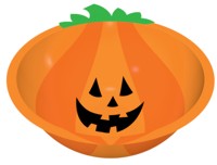 Unbranded Fun Pumpkin Vac Form Plastic Bowl