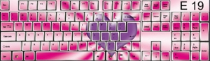 Unbranded Funkeyboards Computer Keyboard Stickers - Purple