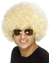 Unbranded Funky Afro Wig - Blonde