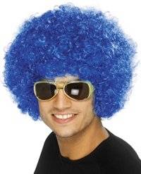 Unbranded Funky Afro Wig - Blue