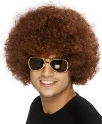 Unbranded Funky Afro Wig - Brown