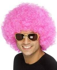 Unbranded Funky Afro Wig - Pink
