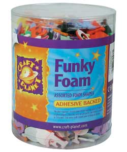 Unbranded Funky Foam Tub Assorted Letters and Numbers
