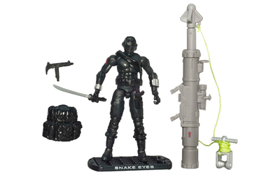 Unbranded G.I. Joe 9.5cm Single Figure Collection 1 - Snake Eyes Ninja Commando