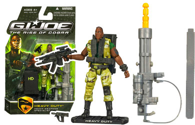 Unbranded G.I. Joe 9.5cm Single Figure Collection 2 - Heavy Duty Heavy Weapons Specialist