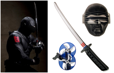 Unbranded G.I. Joe Snake Eyes Sword and Mask