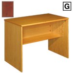(G) Scandinavian Real Wood Veneer Computer Table-Mahogany