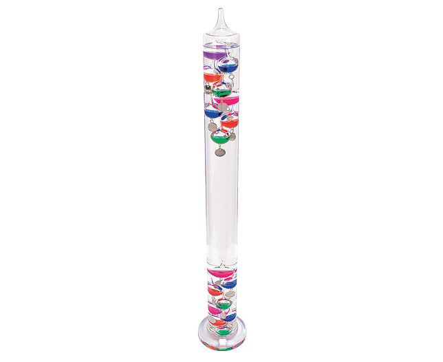 This beautiful Galileo Thermometer is both a stunning ornament and a carefully calibrated piece of s