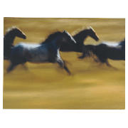 Unbranded Galloping Horses Canvas 60X80cm