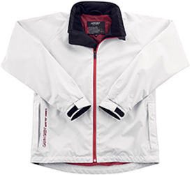 Gore-Tex - a patented micro-porous membrane laminated to the outer fabric. Completely water-tight