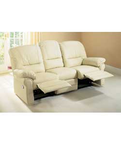 Garda Large Reclining Ivory Sofa