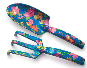 Our Garden Tool Set is made especially for women. The Garden Tool Set comes complete with a hand tro