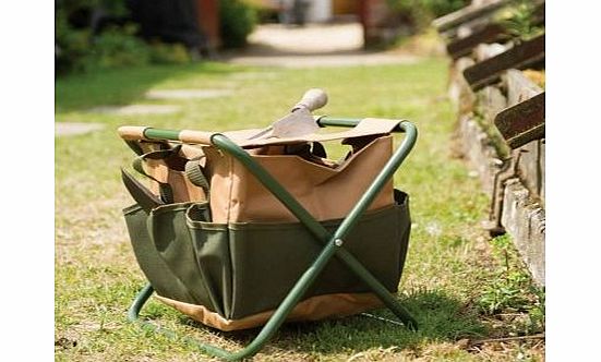 Unbranded Gardening Stool with Tool Bag 3878CX