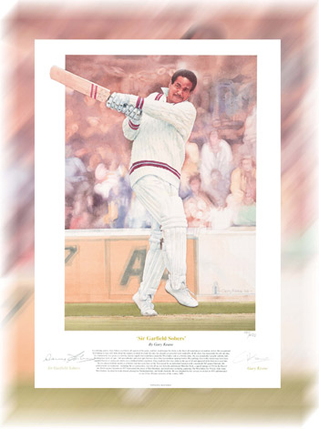 GARFIELD SOBERS SIGNED LIMITED EDITION PRINT