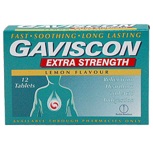 Gaviscon Extra Strength Lemon Tablets - Size: 12