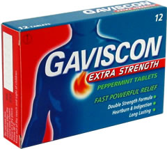 Unbranded Gaviscon Extra Strength Peppermint Tablets 12x
