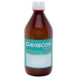 For the treatment of heartburn and indigestion due to gastric reflux