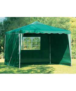 3 pieces per pack.1 piece with window, 2 pieces plain.Green polyester.Size (H)2, (W)3m.Weight 2.6kg.