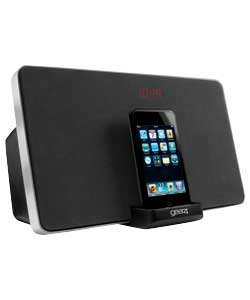 Compatible with all iPods.Charges and syncs.Connects to MP3, CD player and iPod.Includes remote cont