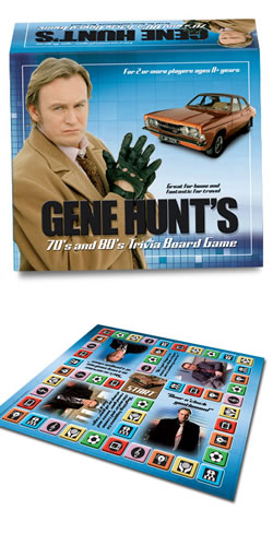 Unbranded Gene Hunt 70s and 80s Trivia Board Game