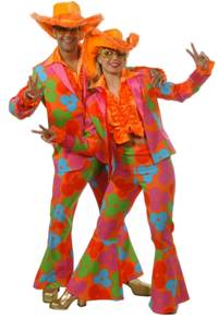 Feel the Power of the Flower This is outrageously Loud and Groovy suit will make you look like and