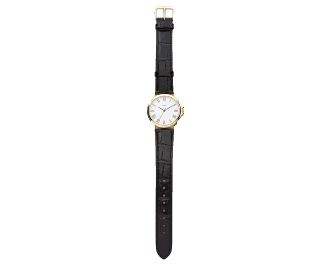 Unbranded Gents Watch With Leather Strap - Round Face -