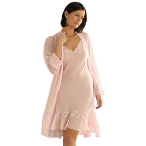 Floaty and romantic in palest pink, this simple kn