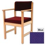 GGI Traditional Wooden-Frame Office/Reception Armchair - Blue