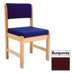 GGI Traditional Wooden-Frame Office/Reception Side Chair - Burgundy
