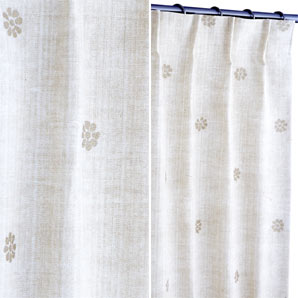 Ghana Curtains- Stone- W168 x Drop182cm