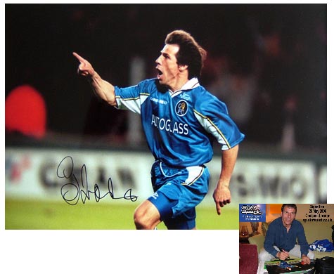 Unbranded Gianfranco Zola signed European Cup Final photo (A3)