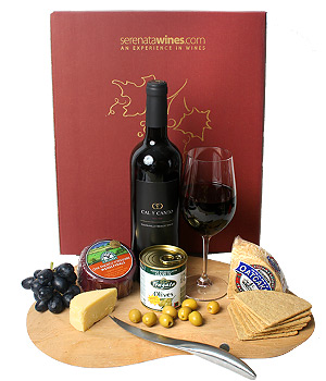 Unbranded Gift Hamper - Red wine and Cheese