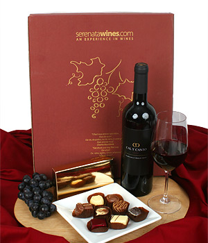 Unbranded Gift Hamper - Red wine and Chocolate