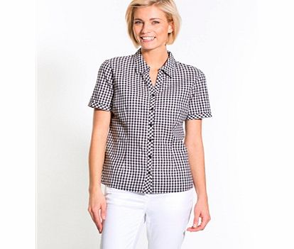 Unbranded Gingham Style Blouse, Fuller Bust Fitting