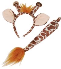 Unbranded Giraffe Set - Headband and Tail