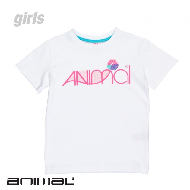 Unbranded Girls Animal Ava T-Shirt - White